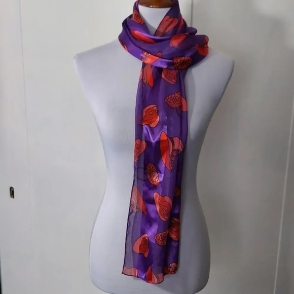 Bon Worth Red Hat‎ Society Rectangular Scarf - Picture 1 of 10